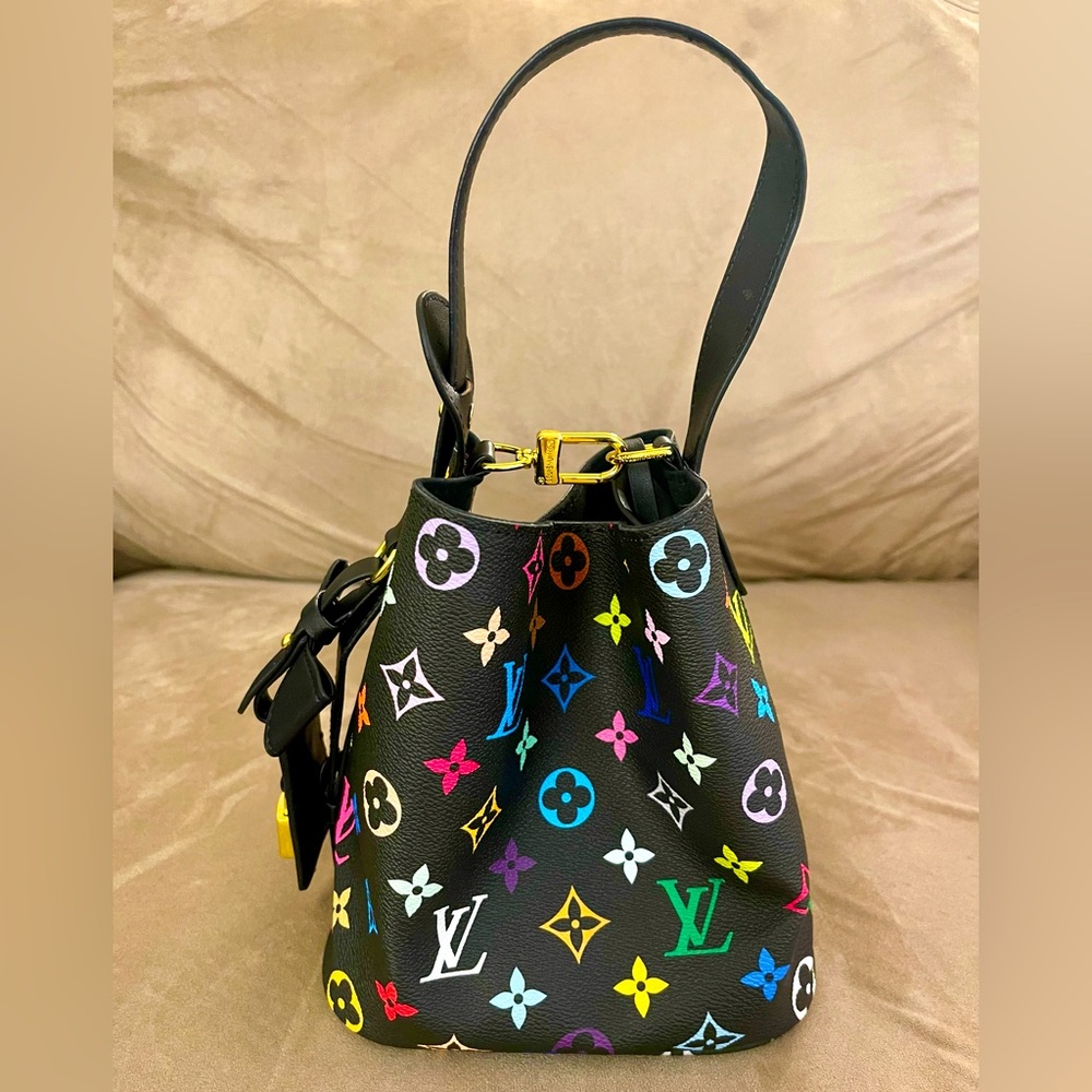 Multicolor Monogram Mini Bucket Bag - Picture 5 of 15